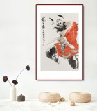 【已售】連紅武 四尺三開《鎮(zhèn)宅圖》 徐悲鴻畫院華北分院副院長(zhǎng)