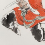 【已售】連紅武 四尺三開《鎮(zhèn)宅圖》 徐悲鴻畫院華北分院副院長(zhǎng)