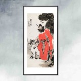 連紅武 四尺《鎮(zhèn)宅圖》 徐悲鴻畫院華北分院副院長