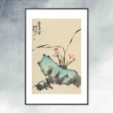 楊勁松 四尺三開《幽谷清芳》 貴州省美術(shù)家協(xié)會會員