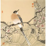 何揮毫 《梅雀圖》 當代新安畫派代表性名家